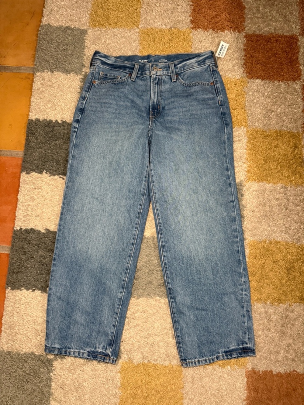 Old Navy Light Blue Loose Straight Jeans